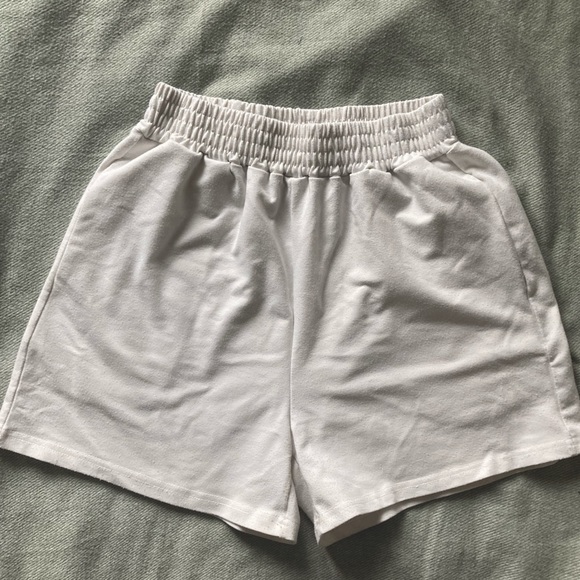 White Lounge cotton shorts - Size S SHEIN - Picture 1 of 4